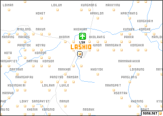 map of Lashio