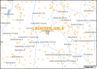 map of Lashkar Alīwāla