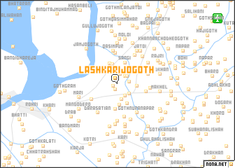 map of Lashkari jo Goth