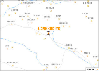 map of Lashkariyā