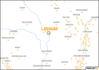 map of Lashkar