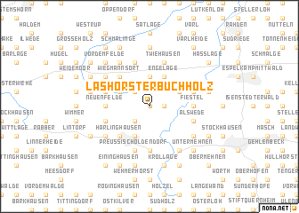 map of Lashorster Buchholz