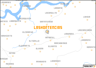 map of Las Hortencias