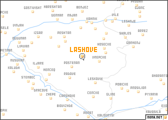 map of Lashovë