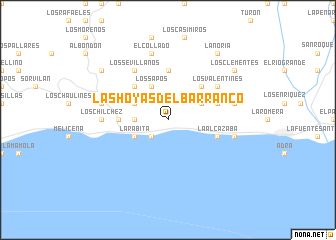 map of Las Hoyas del Barranco