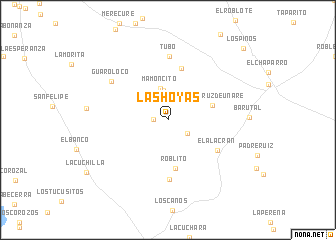 map of Las Hoyas