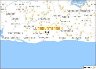 map of Las Huateras