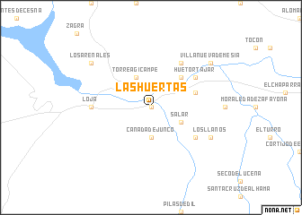 map of Las Huertas