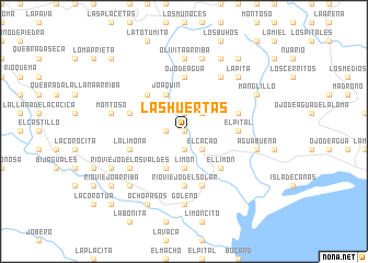 map of Las Huertas