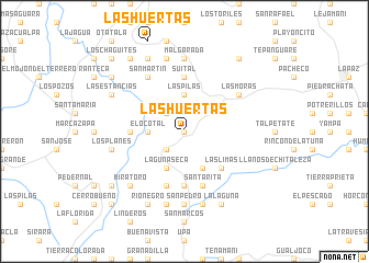 map of Las Huertas