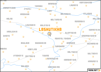 map of Lashutikha