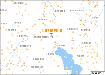 map of La Siberia