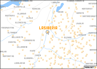 map of La Siberia