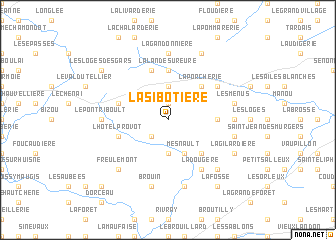 map of La Sibotière