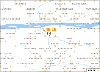 map of Łasice