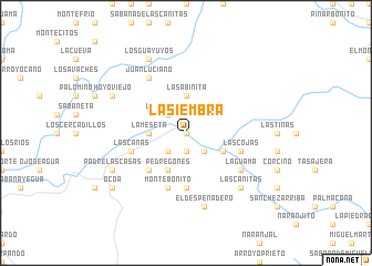 map of La Siembra