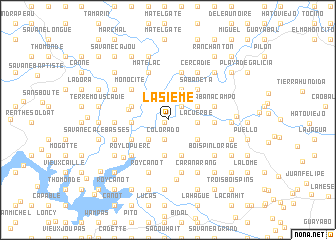 map of Lasième