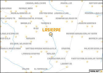 map of La Sierpe