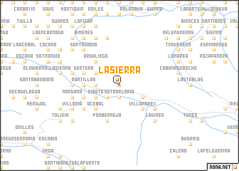 map of La Sierra