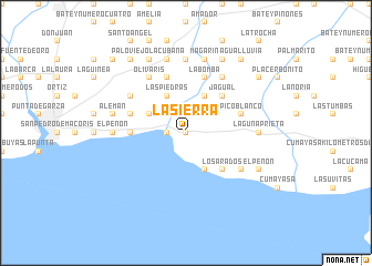 map of La Sierra