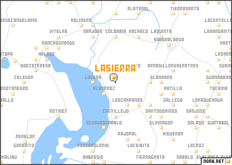 map of La Sierra