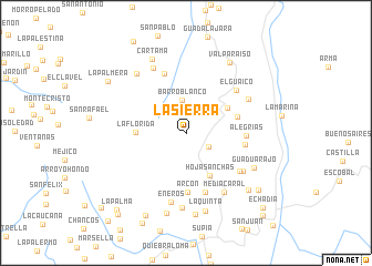 map of La Sierra