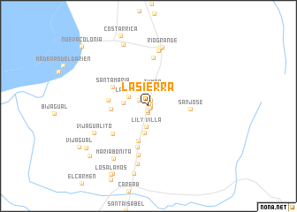 map of La Sierra