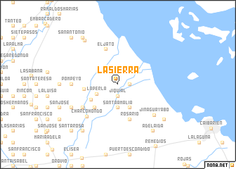 map of La Sierra