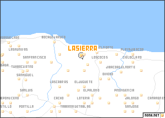 map of La Sierra