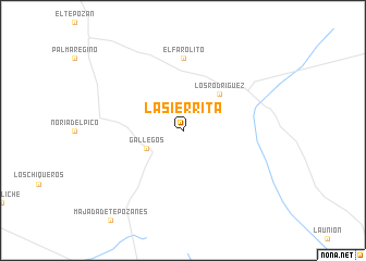 map of La Sierrita