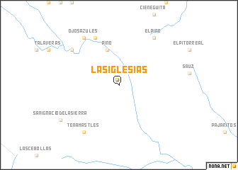 map of Las Iglesias