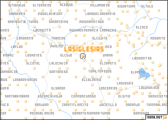 map of Las Iglesias