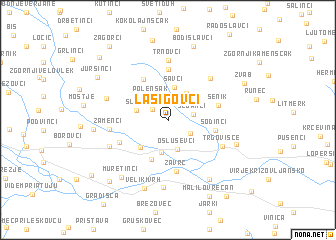 map of Lasigovci