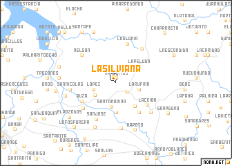 map of La Silviana