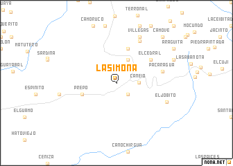 map of La Simona