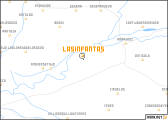 map of Las Infantas