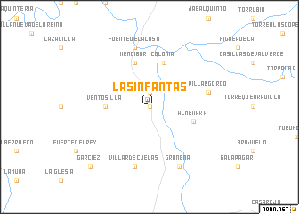 map of Las Infantas