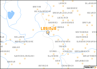 map of Lasinja