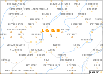 map of La Sirena