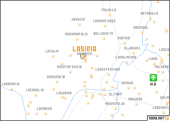 map of La Siria