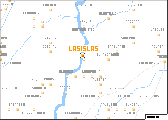 map of Las Islas