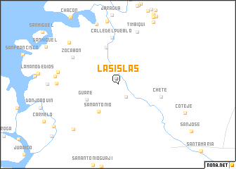 map of Las Islas