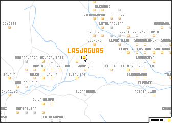 map of Las Jaguas