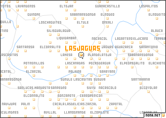 map of Las Jaguas