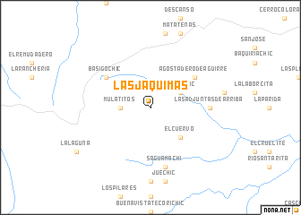 map of Las Jáquimas