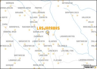 map of Las Jarabas