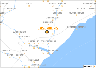 map of Las Jaulas