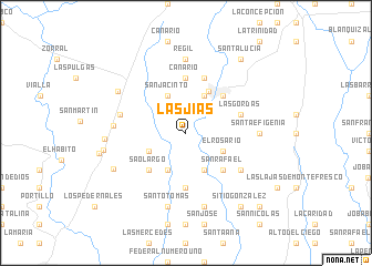 map of Las Jías