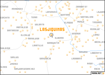 map of Las Jíquimas