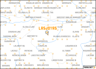 map of Las Joyas